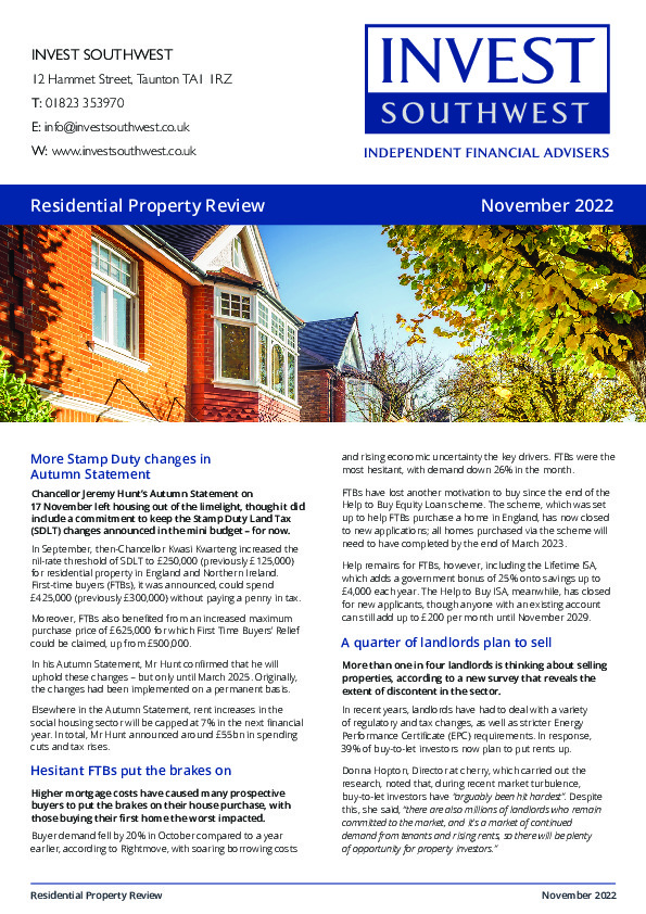 Residential Property Review November 2022
