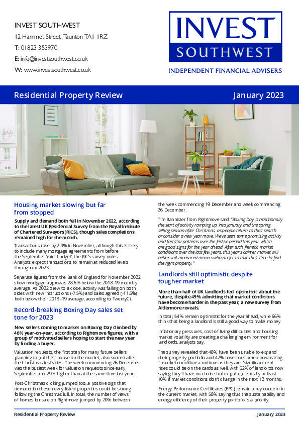 Residential Property Review January 2023