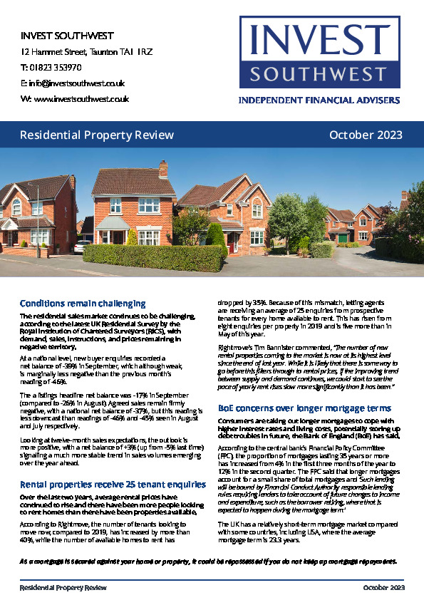 Residential Property Review October 2023