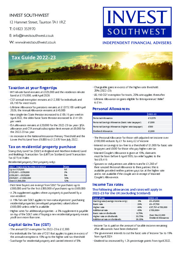 Tax Guide 2022-23